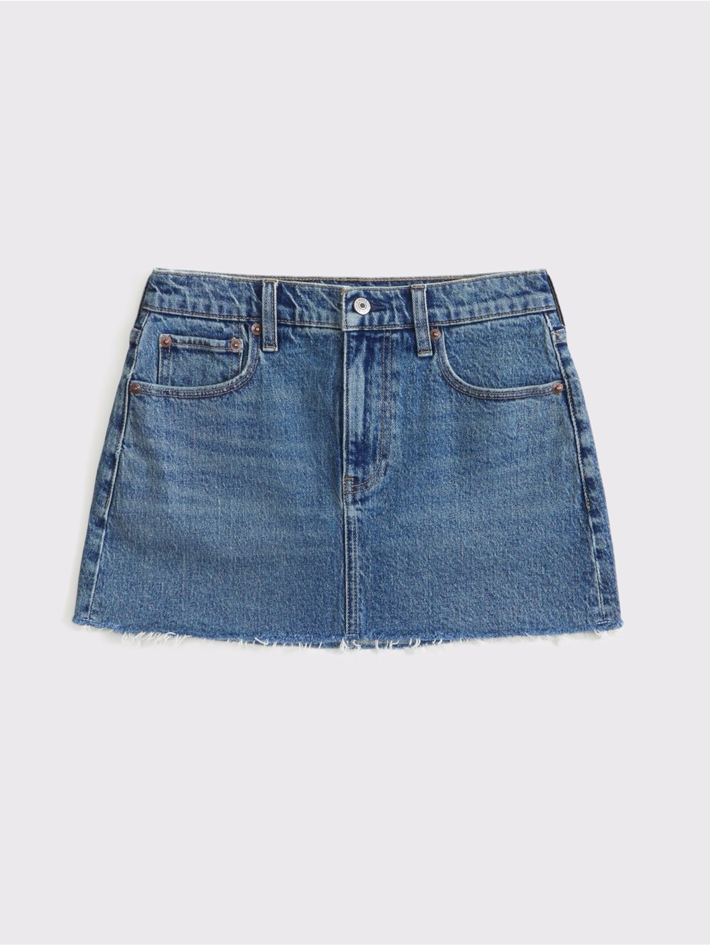 Abercrombie Mid Rise Denim Skort